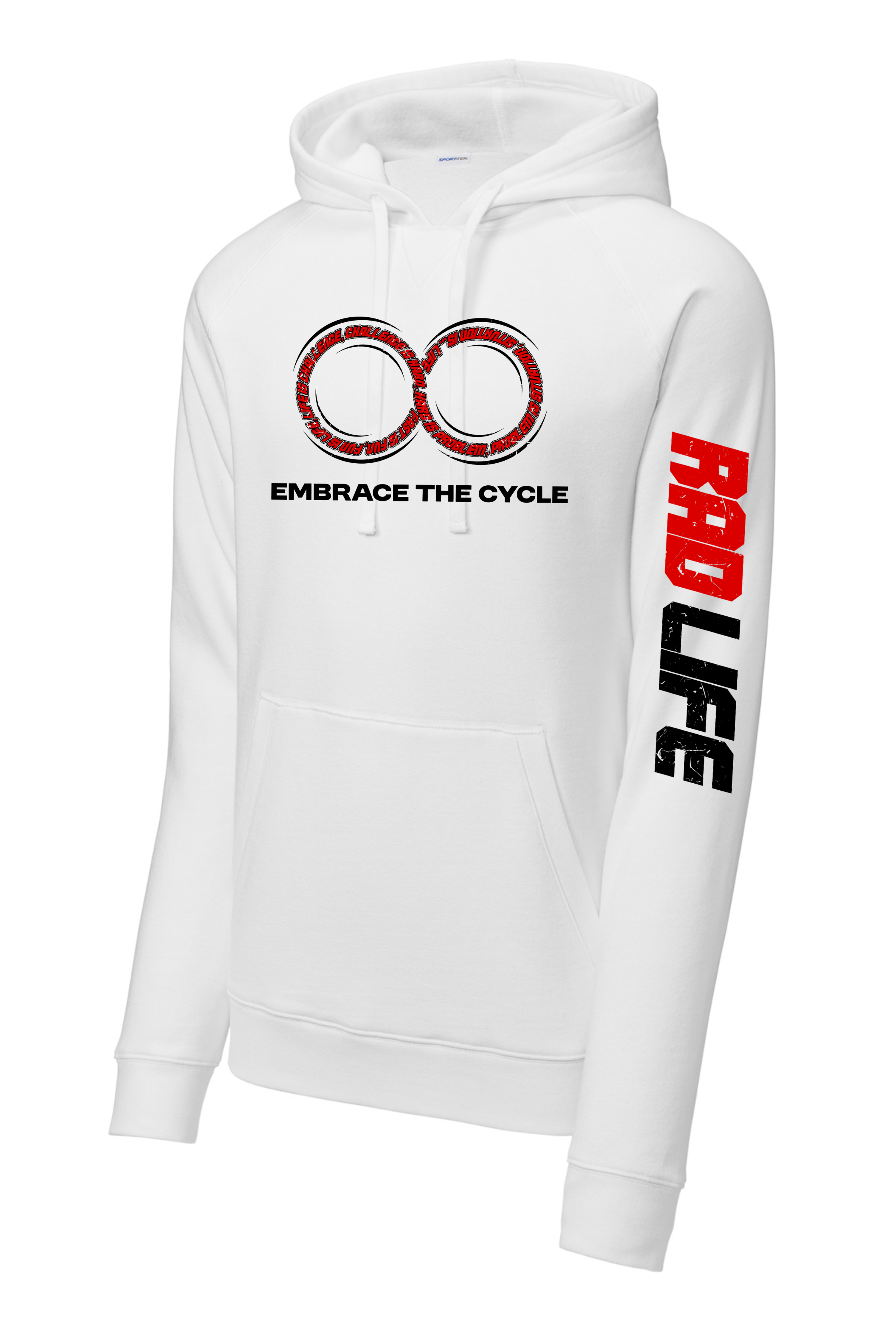 Drive Fleece Pullover Hoodie (Unisex) — White