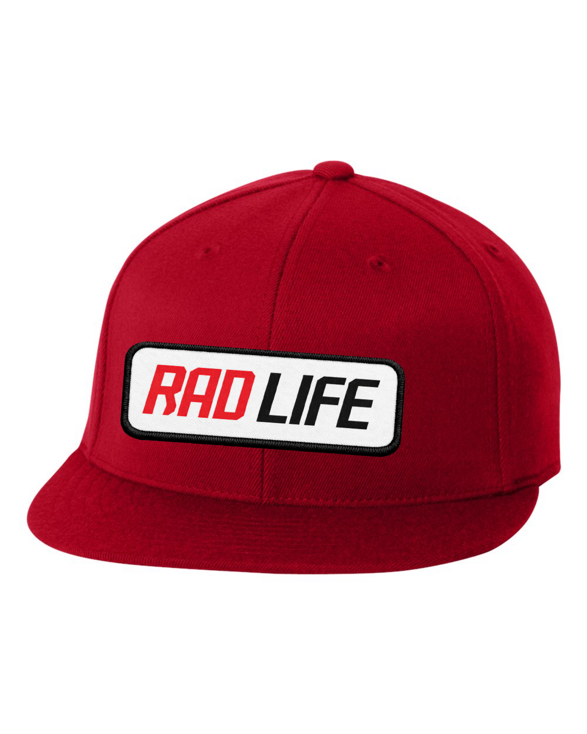 RAD LIFE Flat Bill Cap — Red