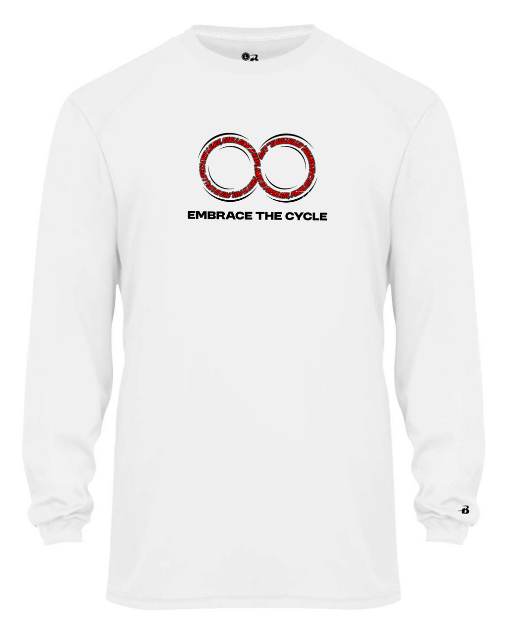 Youth B-Core Long Sleeve T-Shirt — White