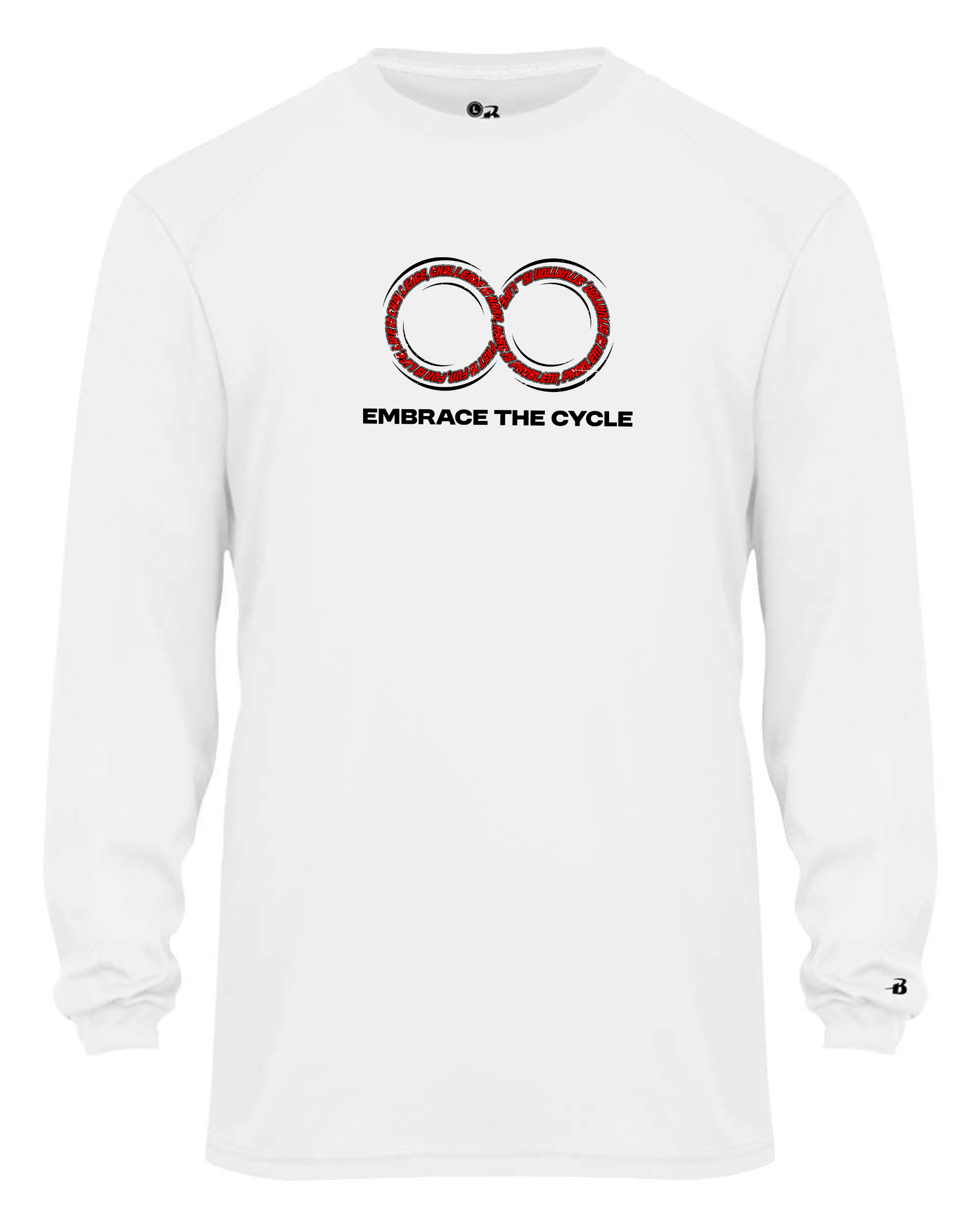 Youth B-Core Long Sleeve T-Shirt — White