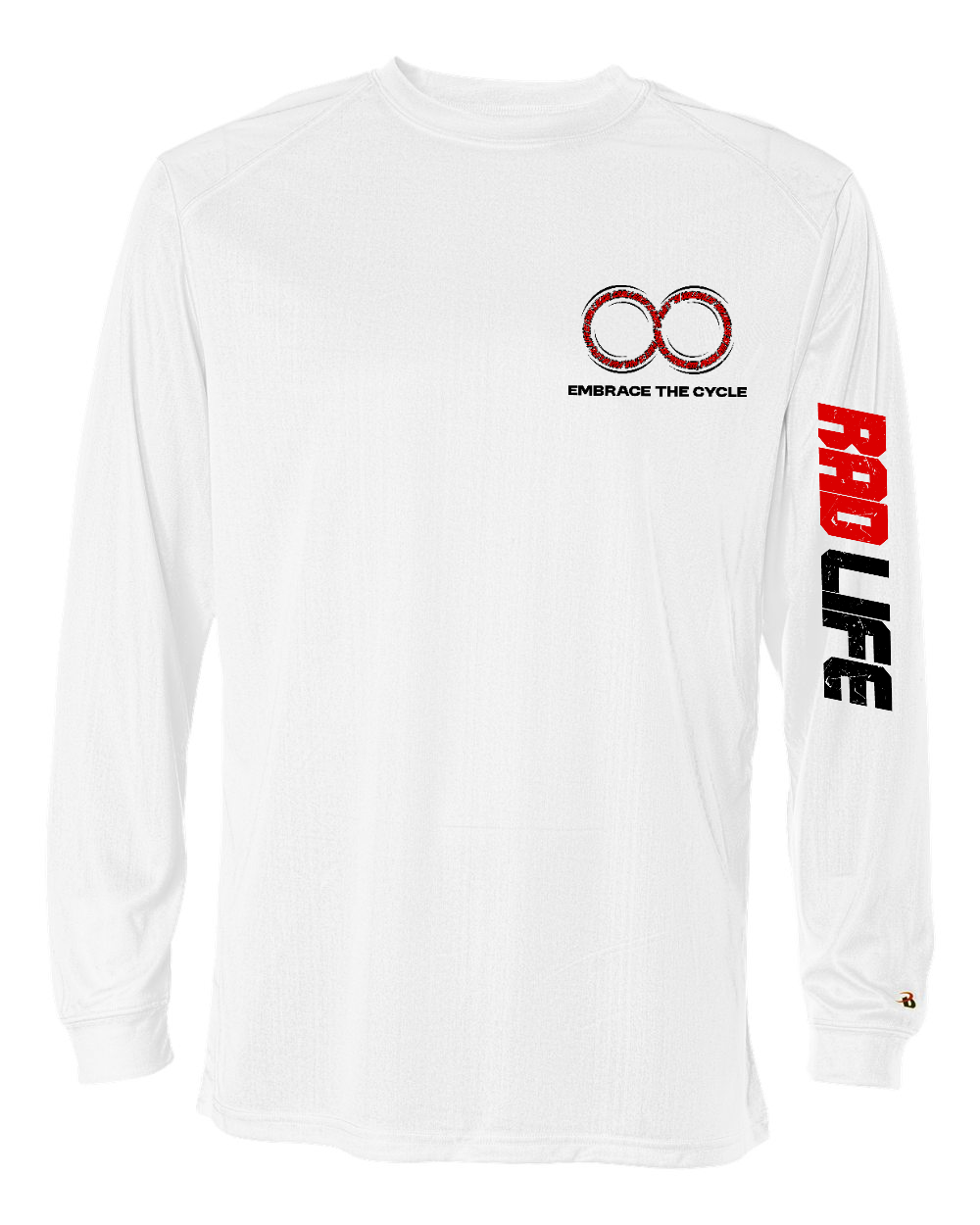 RAD LIFE Sleeve Wordmark long sleeve tee - White front