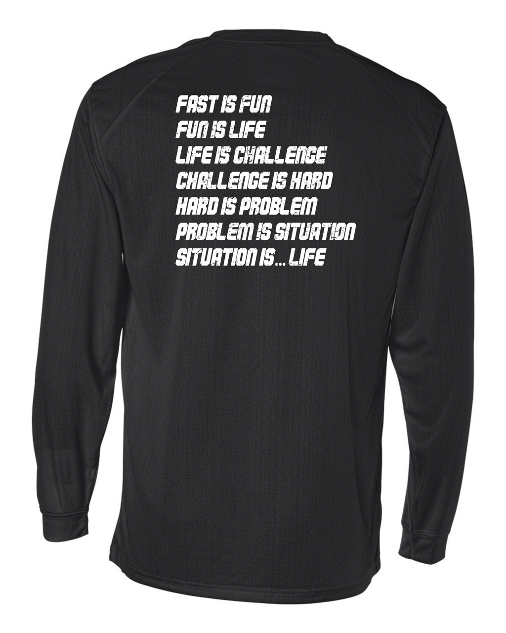 RAD LIFE Sleeve Wordmark long sleeve tee - Black back