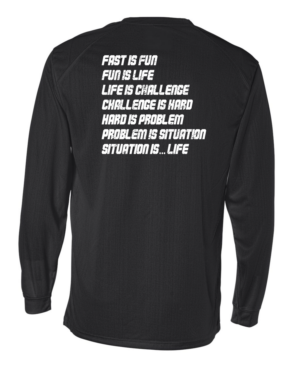 RAD LIFE Sleeve Wordmark long sleeve tee - Black back