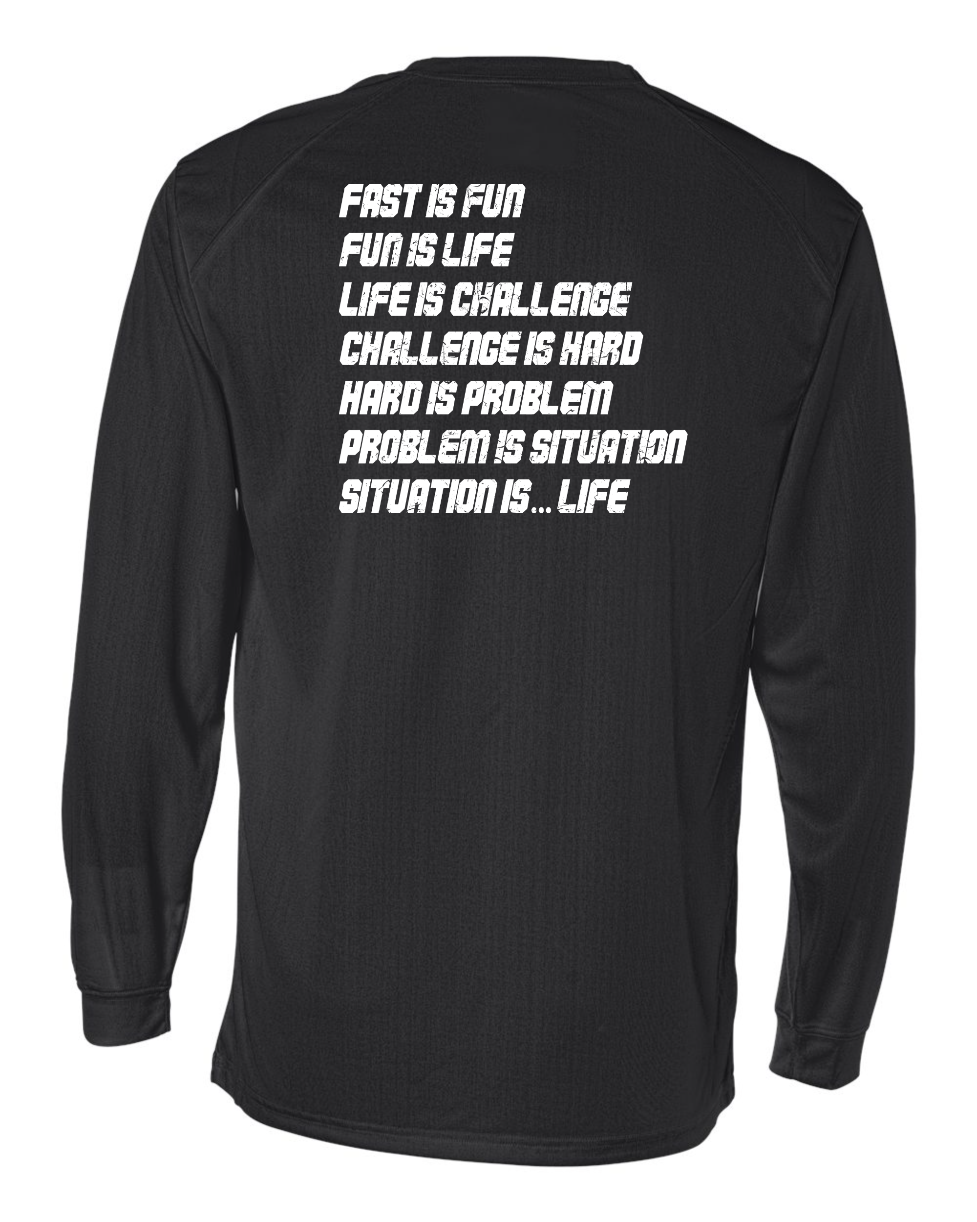 RAD LIFE Large Circle Logo long sleeve tee - Black back