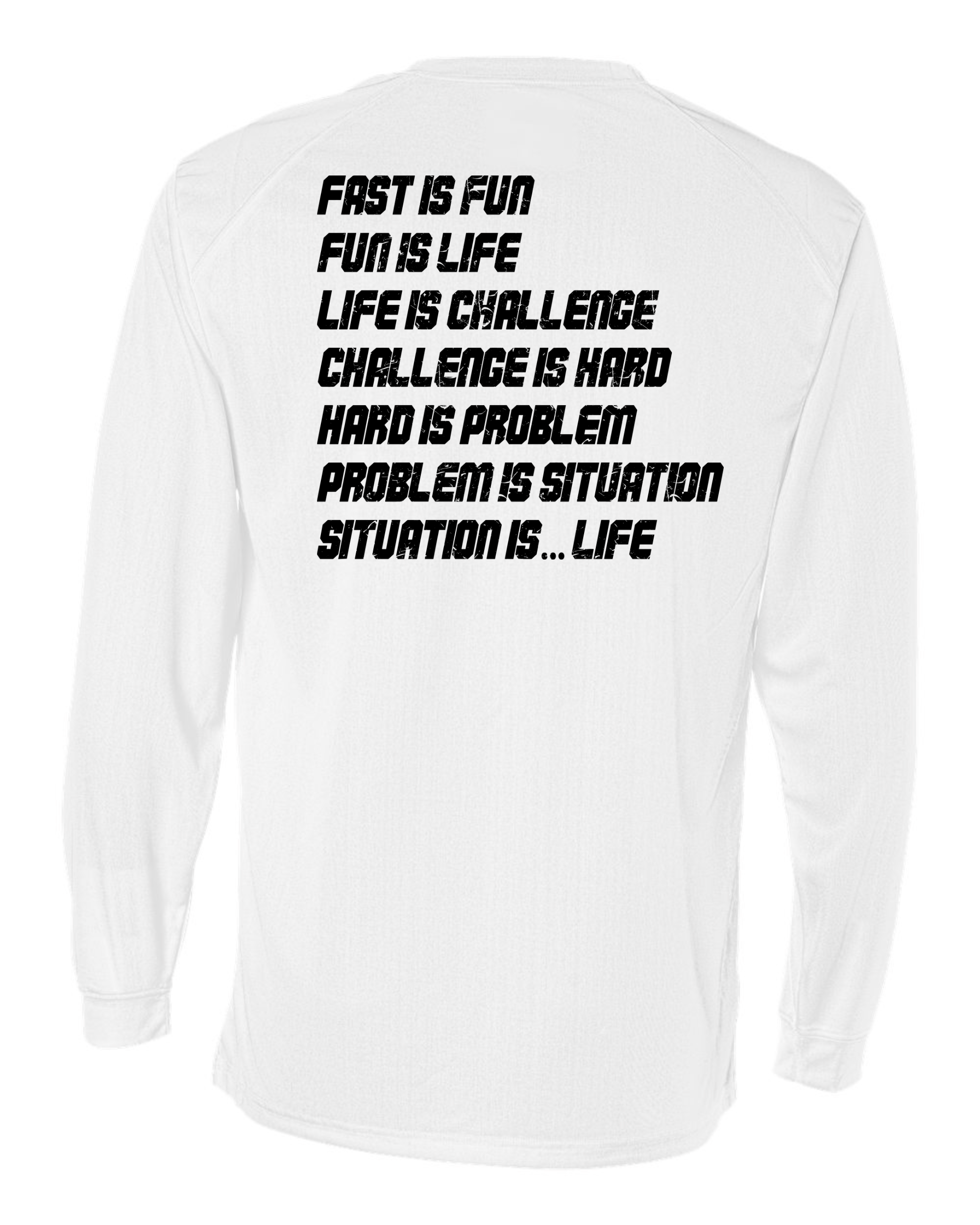 RAD LIFE Sleeve Wordmark long sleeve tee - White back