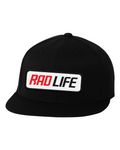 RAD LIFE Flat Bill Cap — Black