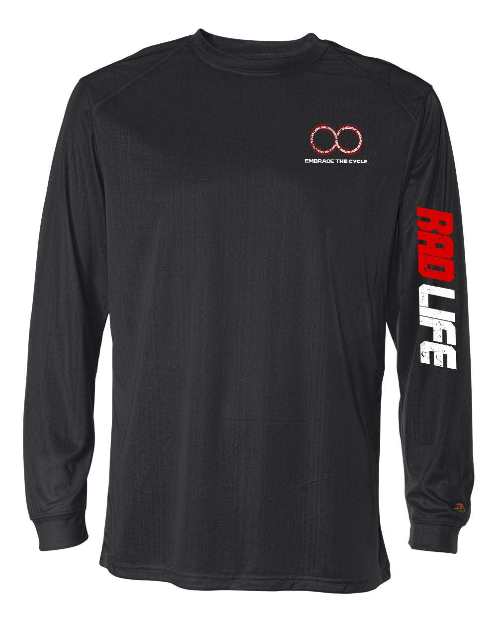 RAD LIFE Sleeve Wordmark long sleeve tee - Black front