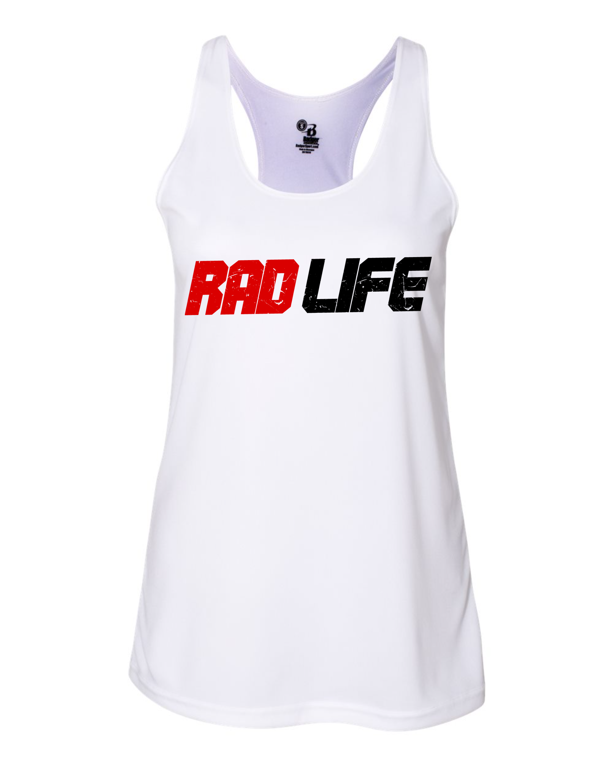 Women's Racerback Tank — Fast Is Fun — White