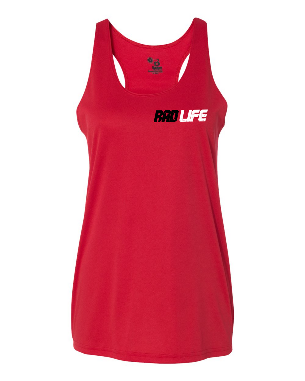 Women's Racerback Tank — RadLife Loop — Red